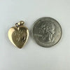 Vintage 10k Gold Monogrammed Heart Locket