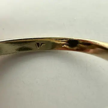 Vintage 10k Gold Star Quartz Ring Size 5.5