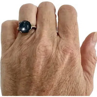 Vintage 10k Gold Star Quartz Ring Size 5.5