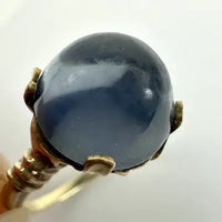 Vintage 10k Gold Star Quartz Ring Size 5.5