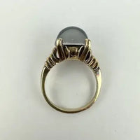 Vintage 10k Gold Star Quartz Ring Size 5.5
