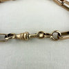 Vintage 10k Rose Gold Paper Clip Chain Bracelet with Gold Filled Clasp