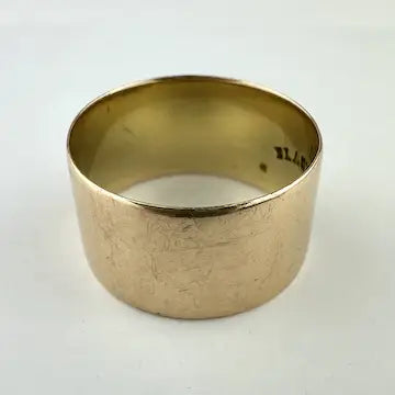 Vintage 14k Gold Black Hills Flat Band Ring