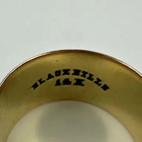 Vintage 14k Gold Black Hills Flat Band Ring