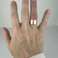 Vintage 14k Gold Black Hills Flat Band Ring
