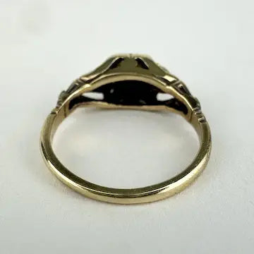 Vintage 14k Gold Diamond Ring Size 4.75