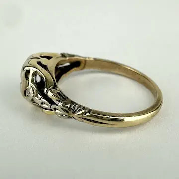 Vintage 14k Gold Diamond Ring Size 4.75