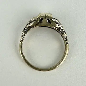 Vintage 14k Gold Diamond Ring Size 4.75