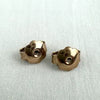 Vintage 14k Gold Garnet and Seed Pearl Earrings