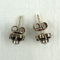 Vintage 14k Gold Garnet and Seed Pearl Earrings
