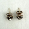 Vintage 14k Gold Garnet and Seed Pearl Earrings