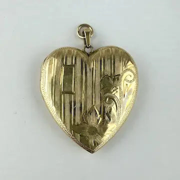 Vintage 14k Gold Heart Shaped Locket