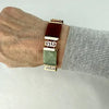 Vintage 14k Gold Jade Link Bracelet