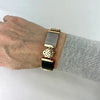 Vintage 14k Gold Jade Link Bracelet