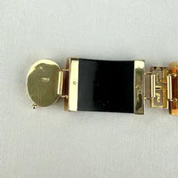 Vintage 14k Gold Jade Link Bracelet