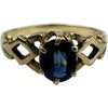 Vintage 14k Gold Sapphire Ring Size 5.25