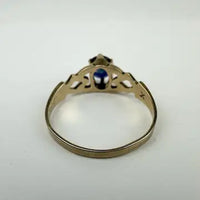 Vintage 14k Gold Sapphire Ring Size 5.25