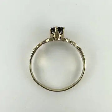 Vintage 14k Gold Sapphire Ring Size 5.25
