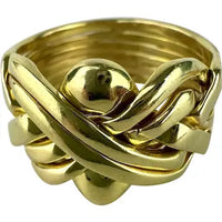 Vintage 14k Gold Signed Puzzle Ring As Found