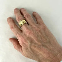 Vintage 14k Gold Signed Puzzle Ring As Found