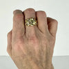 Vintage 14k Gold Signed Puzzle Ring As Found