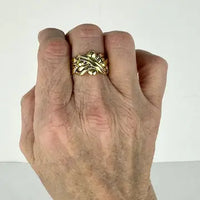 Vintage 14k Gold Signed Puzzle Ring As Found