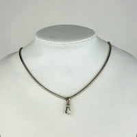 Vintage 14k Gold Snake Chain Necklace with Swivel Clip