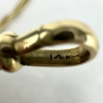 Vintage 14k Gold Snake Chain Necklace with Swivel Clip