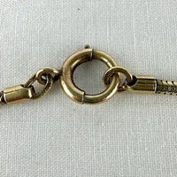 Vintage 14k Gold Snake Chain Necklace with Swivel Clip