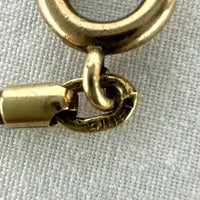 Vintage 14k Gold Snake Chain Necklace with Swivel Clip