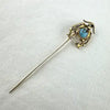 Vintage 14k Gold & Turquoise Phoenix Stick Pin