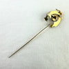 Vintage 14k Gold & Turquoise Phoenix Stick Pin