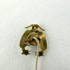 Vintage 14k Gold & Turquoise Phoenix Stick Pin