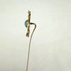 Vintage 14k Gold & Turquoise Phoenix Stick Pin