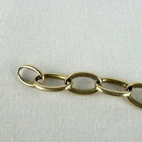 Vintage 14k Large Link Bracelet with Gold Filled Clasp