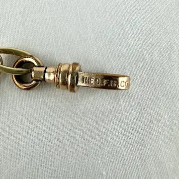 Vintage 14k Large Link Bracelet with Gold Filled Clasp