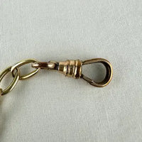 Vintage 14k Large Link Bracelet with Gold Filled Clasp