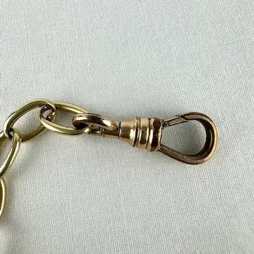 Vintage 14k Large Link Bracelet with Gold Filled Clasp
