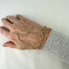 Vintage 14k Large Link Bracelet with Gold Filled Clasp