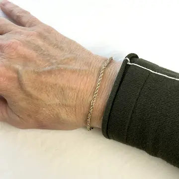 Vintage 14k Solid Gold Twist Bracelet