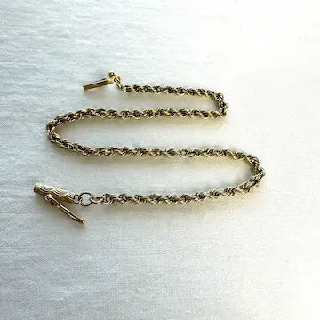 Vintage 14k Solid Gold Twist Bracelet