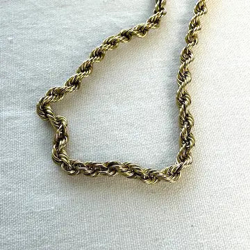 Vintage 14k Solid Gold Twist Bracelet