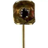 Vintage 14k Yellow Gold Garnet Stick Pin