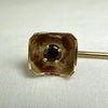 Vintage 14k Yellow Gold Garnet Stick Pin