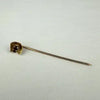 Vintage 14k Yellow Gold Garnet Stick Pin