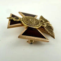 Vintage 1931 14k Gold Enamel Medical Pin