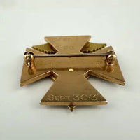 Vintage 1931 14k Gold Enamel Medical Pin