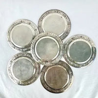 Vintage 6” Sterling Silver International Plates
