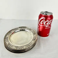 Vintage 6” Sterling Silver International Plates
