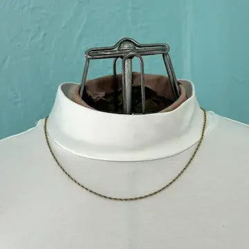 Vintage 9k solid yellow gold rope twist chain.